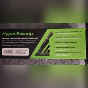 HyperSweep Multi-Purpose Handheld Cordless Vacuum - Black & Green